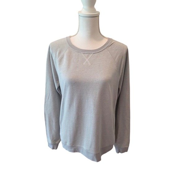 Travis Mathew Tops - Travis Mathew Crewneck Sweatshirt Raglan Pullover Grey Athleisure Minimalist L